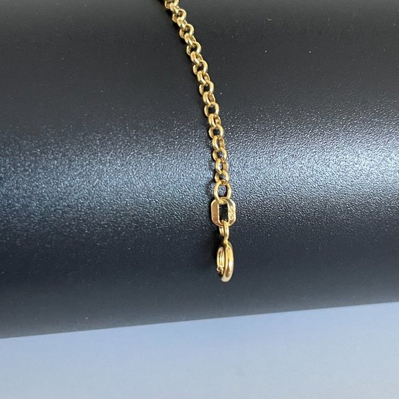 Solid 14K Gold Rolo Link Chain Necklace 18 inch, 2.5 mm,4.54 gram - Picture 8 of 17